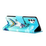 Peňaženkové kožené puzdro DRAWING na Samsung Galaxy A13 - Rainbow Horse