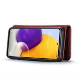 Peňaženkové kožené puzdro DG.MING na Samsung Galaxy A73 5G - Červená