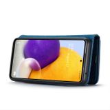 Peňaženkové kožené puzdro DG.MING na Samsung Galaxy A73 5G - Modrá