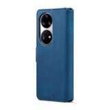 Peňaženkové kožené puzdro DG.MING na Huawei P50 - Modrá