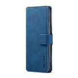 Peňaženkové kožené puzdro DG.MING na Huawei P50 Pro – Modrá