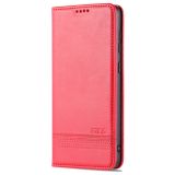 Peňaženkové kožené puzdro AZNS na Samsung Galaxy A53 5G - Červená