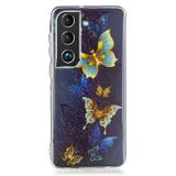 Gumený kryt LUMINOUS na Samsung Galaxy S22 5G - Double Butterflies