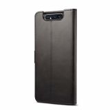 Peňaženkové kožené puzdro na Samsung Galaxy A80 - Čierny
