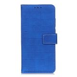 Peňaženkové kožené puzdro CROCODILE na Xiaomi 12X – Modrá