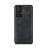 Kožený kryt DG.MING na Samsung Galaxy A73 5G - Čierna