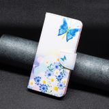 Peňaženkové kožené puzdro DRAWING na Samsung Galaxy A33 5G - Flower Butterfly