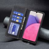 Peňaženkové kožené puzdro MAGNETIC na Samsung Galaxy A33 5G - Čierna