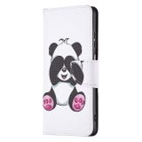 Peňaženkové kožené puzdro DRAWING na Samsung Galaxy A13 - Panda