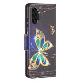 Peňaženkové kožené puzdro DRAWING na Samsung Galaxy A13 - Big Butterfly