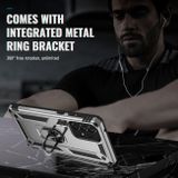 Kryt Magnetic Holder Armor Shockproof na Samsung Galaxy A73 5G - Strieborná