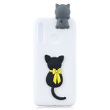 Gumený 3D kryt na Huawei P30 Lite -Little Black Cat