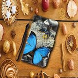 Peňaženkové 3D puzdro na Samsung Galaxy A51- Butterfly
