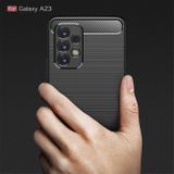 Gumený kryt BRUSHED na Samsung Galaxy A23 5G - Čierna