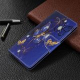Peňaženkové kožené puzdro Colored Drawingl na Samsung Galaxy A71-Purple Butterfly