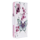 Peňaženkové puzdro Colored Drawing Pattern na Samsung Galaxy S20 Two Butterflies