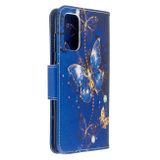 Peňaženkové puzdro Colored Drawing Pattern na Samsung Galaxy S20 Purple Butterfly