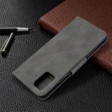 Peňaženkové kožené puzdro na Samsung Galaxy A71 - Retro šedé