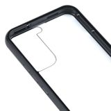 Magnetic Metal puzdro na Samsung Galaxy S22 5G - Čierna