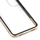 Magnetic Metal puzdro na Samsung Galaxy S22 5G - Zlatá