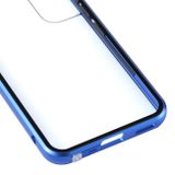 Magnetic Metal puzdro na Samsung Galaxy S22 5G - Modrá
