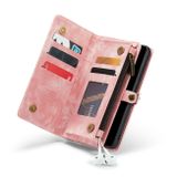 Multifunkčné peňaženkové puzdro CaseMe na Samsung Galaxy S22 5G - Ružová