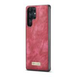 Multifunkčné peňaženkové puzdro CaseMe na Samsung Galaxy S22 Ultra 5G - Červená