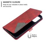 Peňaženkové puzdro na Samsung Galaxy S20- Rhombus - červená