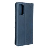 Peňaženkové puzdro na Samsung Galaxy S20- Rhombus - modrá