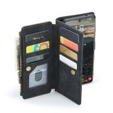Multifunkčné peňaženkové puzdro CaseMe na Samsung Galaxy S22 Plus 5G - Čierna