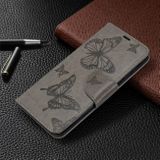 Peňaženkové puzdro na Samsung Galaxy S20-Two Butterflies Pattern -sivá