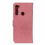 Peňaženkové kožené puzdro na Xiaomi Redmi Note 8T - Ružová