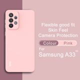 Gumený kryt IMAK na Samsung Galaxy A33 5G - Ružová