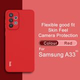 Gumený kryt IMAK na Samsung Galaxy A33 5G - Červená