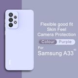 Gumený kryt IMAK na Samsung Galaxy A33 5G - Fialová