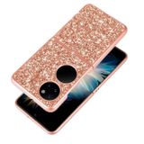 Gumený Glitter kryt na Huawei P50 Pocket – Ružovozlatá
