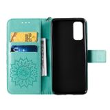 Peňaženkové puzdro na Samsung Galaxy S20 - Sun Print - zelená