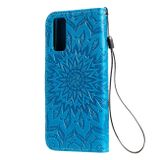 Peňaženkové puzdro na Samsung Galaxy S20 - Sun Print - modrá