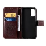 Peňaženkové puzdro na Samsung Galaxy S20 - Sun Print - hnedá