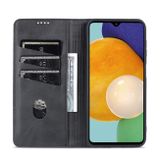 Peňaženkové kožené puzdro AZNS na Samsung Galaxy A13 - Čierna