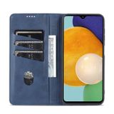 Peňaženkové kožené puzdro AZNS na Samsung Galaxy A13 - Tmavomodrá
