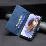 Peňaženkové kožené puzdro Magnetic Clasp na Moto G31/G41 - Modrá
