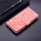 Peňaženkové kožené puzdro TIGER na Xiaomi 12X – Ružová