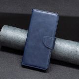 Peňaženkové kožené puzdro Retro Lambskin na Moto G31/G41 - Modrá