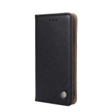 Peňaženkové kožené puzdro na Motorola Moto G8 Play – Čierná