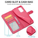 Peňaženkové kožené puzdro LC.IMEEKE na Xiaomi Redmi Note 11 Pro - Červená