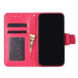 Peňaženkové kožené puzdro CRYSTAL na Oppo A54 5G - Rose Red