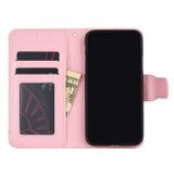 Peňaženkové kožené puzdro CRYSTAL na Oppo A54 5G - Ružová