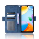 Peňaženkové kožené puzdro CALF na Xiaomi Redmi 10C – Modrá