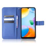 Peňaženkové kožené puzdro DIAMOND na Xiaomi Redmi 10C – Modrá